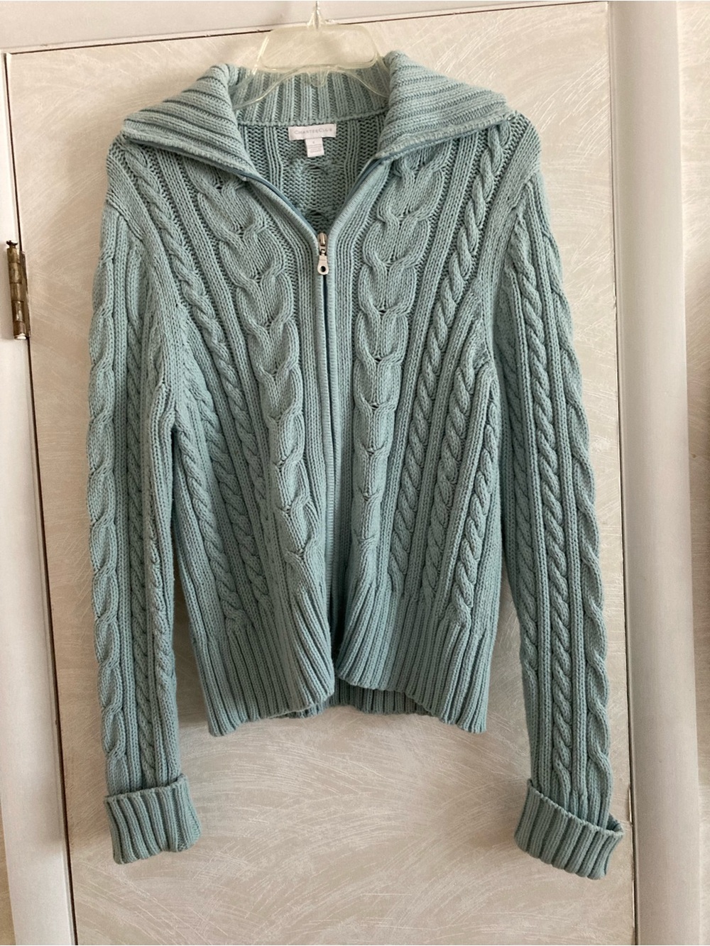 Charter Club Zip-Front Sweater